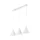 TK LIGHTING PENDELLEUCHTE CONO 10011 3XE27 WEISS