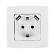 CITY DEUTSCHER STECKER + 2 USB WEISS