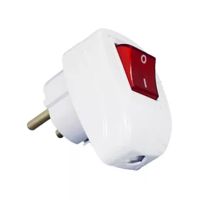 ELMARK STECKER MIT SCHALTER 16А 2Р+Е HELLWEISS