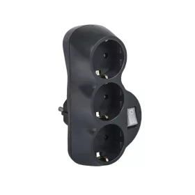 DREIFACHADAPTER, GRAPHIT, MIT SCHLÜSSEL