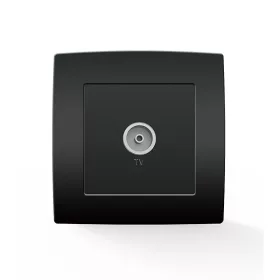 STADT-TV-STECKDOSE, ANTHRAZIT