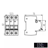 KANLUX KMB6-B16/3-Miniatur-Leistungsschalter