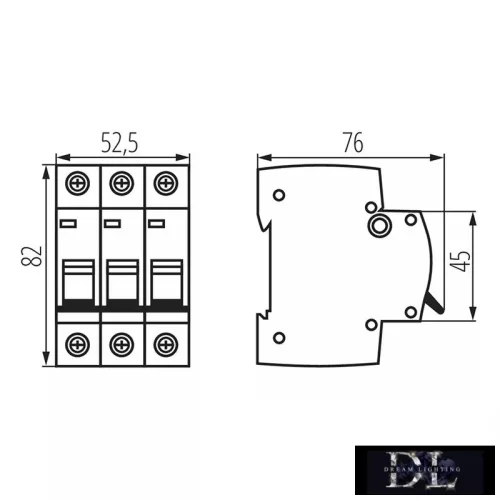 KANLUX KMB6-C20/3-Miniatur-Leistungsschalter