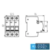 KANLUX KMB6-C16/3-Miniatur-Leistungsschalter