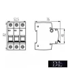 KANLUX KMB6-C6/3-Miniatur-Leistungsschalter