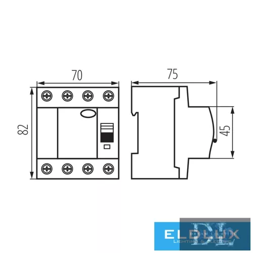 KANLUX KRD6-4/40/30 FI-Relais