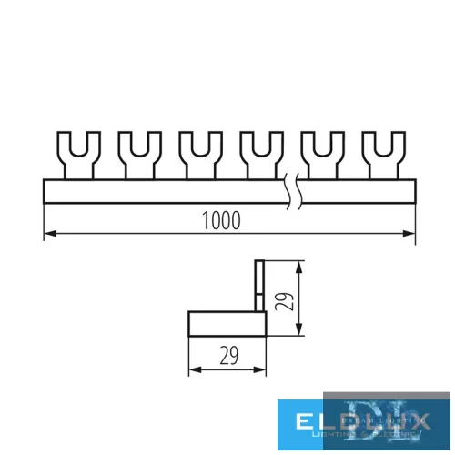 KANLUX KBBU-3x18 Kammschiene
