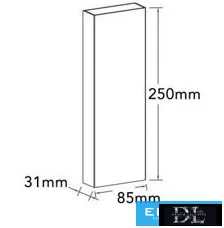 UNIVERSO Wandleuchte LED 8 W 734 lm CCT.kap IP65 Weiß 85 × 250 × 31 mm