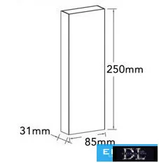 UNIVERSO Wandleuchte LED 8 W 734 lm CCT.kap IP65 Schwarz 85 x 250 x 31 mm