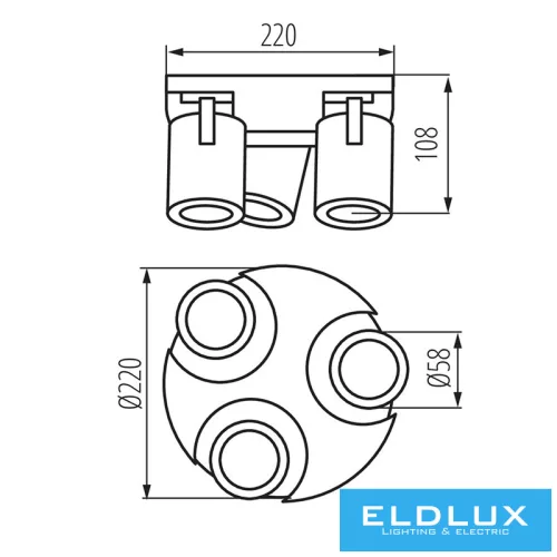 KANLUX LAURIN EL-3O B Lampe GU10
