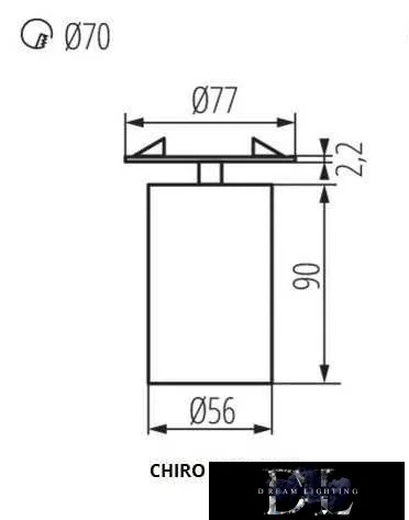 KANLUX CHIRO GU10 DTO-W Lampe GU10