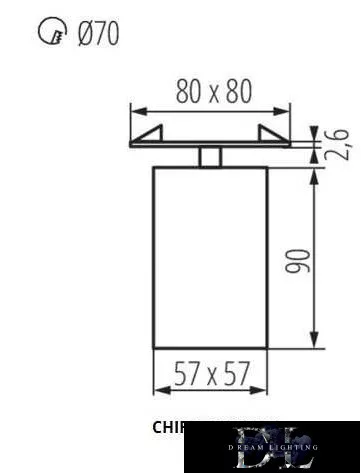 KANLUX CHIRO GU10 DTL-B Lampe GU10 