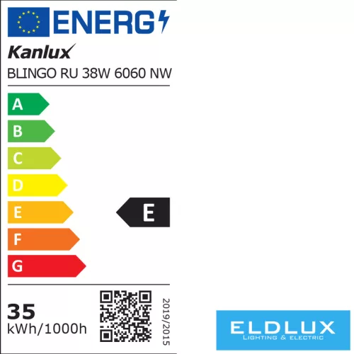KANLUX BLINGO RU38W 6060NW 4000k 3800lm Lampe UGR<19