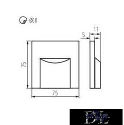 KANLUX ERINUS Treppenbeleuchtung 12V LED-L W-NW 