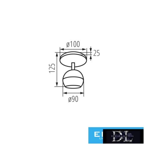 KANLUX GALOBA EL-1O B Lampe SPOT