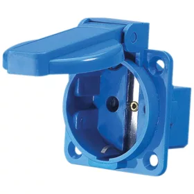   INDUSTRIESTECKER MIT ABDECKUNG HT-105SR 16A IP44 230 DEUTSCHER STECKER