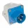 MONTAGEBARER INDUSTRIESTECKER HT-523 32A IP44 1P+N+E 230