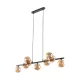 TK LIGHTING KRONLEUCHTER ESTERA 4340 9XG9 BRAUN