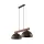 TK LIGHTING KRONLEUCHTER OSLO 4507 2XE27 BRAUN