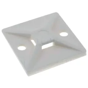 MT-25 KABELBINDER-BASIS, KLEBEND-WEISS (100 STÜCK)