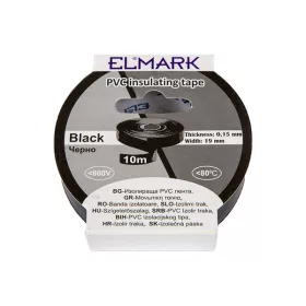 ISOLIERBAND 10 m x 19 mm SCHWARZ
