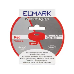 ISOLIERBAND 20 m x 19 mm ROT