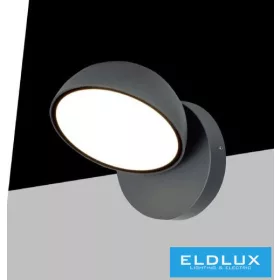   UNIVERSO Außenwandleuchte 12 W 720 lm CCT mit Schalter 110 × 135 × 135 mm IP54 grau 5 Jahre