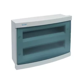   KUNSTSTOFF-VERTEILERKASTEN 36 MODULE – EINBAU, MIT BLAUER ABDECKUNG