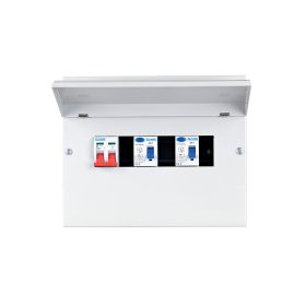 METALL-VERTEILERSCHRANK 22-POLIG + ISS + 2XRCCB