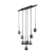 TK LIGHTING KRONLEUCHTER ESTERA 6148 9XG9 SCHWARZ