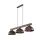 TK LIGHTING KRONLEUCHTER OSLO 6299 3XE27 BRAUN