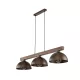 TK LIGHTING KRONLEUCHTER OSLO 6299 3XE27 BRAUN