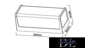 UNIVERSO Außenwandleuchte 10 W 4000 K 950 lm IP65 weiß 85 x 80 x 200 mm