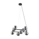TK LIGHTING KRONLEUCHTER ANABELLE 6844 8XG9 SCHWARZ