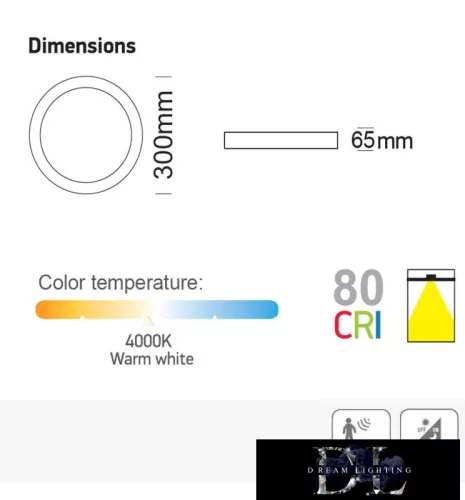 OSRAM Chip Deckenleuchte mit PIR-Bewegungssensor 20W 4000K weiß