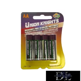   Union Knights quecksilberfreie Alkalibatterie LR06 (AA) 4 Stück/Blisterpackung