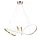 TINA LED-MEDAILLON 42 W 3000 K, FRANZÖSISCHES GOLD
