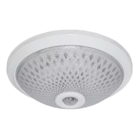 LED-DECKENLEUCHTE MIT BEWEGUNGSSENSOR 2XE27 D300mm WEISS
