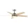 EL-1245 LED-KRONLEUCHTER MIT VENTILATOR 20 W CHROM/HOLZ