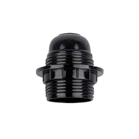 KRONLEUCHTERFASSUNG E27 SCHWARZ, SCHRAUBENLOS, BAKELIT