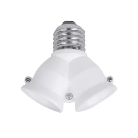 2XE27 STECKDOSENVERTEILER E27-2xE27, WEISS 