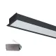 HOCHLEISTUNGS-LED-PROFIL FÜR EINBAU S48 20 W 4000 K SCHWARZ + NOTFALL-KIT