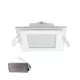 LED-PANEL GLAS ECKE 18 W 2700 K + MIT WECHSELRICHTER