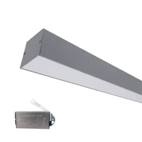   LED-PROFIL FÜR AUFBAUMONTAGE S77 48 W 4000 K 1200 MM GRAU + NOTBETRIEBSKIT