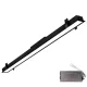 ELMARK LED-PROFIL-EINBAULEUCHTE 1500 mm 50 W 4000 K SCHWARZ + NOTBETRIEBSKIT