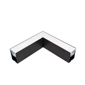 LED-PROFIL. EINBAU, L-ECKE S48-SERIE SCHWARZ AUFBAU