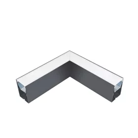 LED-PROFIL. EINBAU, L-ECKE S48-SERIE GRAU AUFBAU