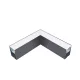 LED-PROFIL. EINBAU, L-ECKE S48-SERIE GRAU AUFBAU