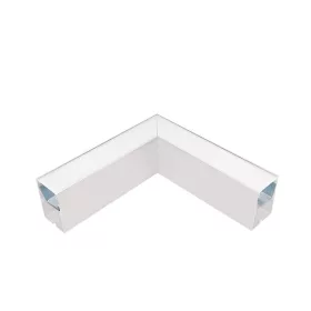   LED-PROFIL. EINBAU, L-ECKE S48-SERIE WEISS OBERFLÄCHENMONTAGE