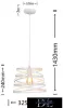 UNIVERSO Pendelleuchte 1xE27 IP20 D325x1430mm weiß
